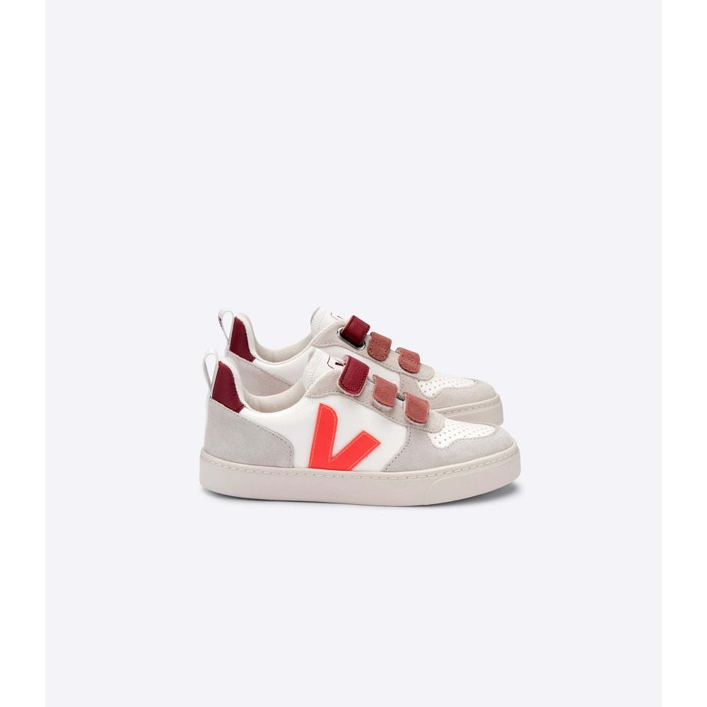 Veja V-12 BONTON Topanky Detske White/Orange | SK 754DFM